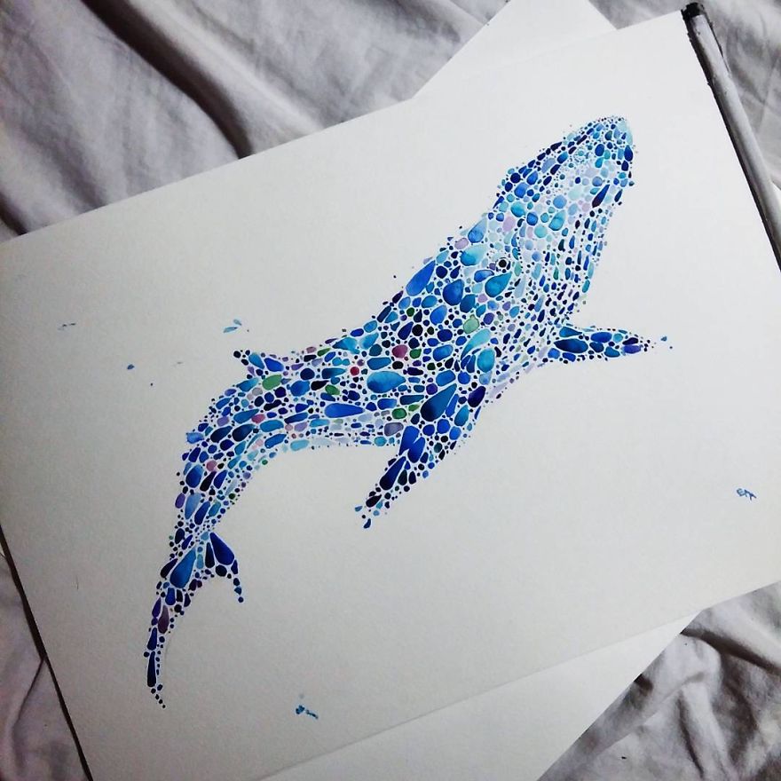 Dotted Animals That I Created From Hundreds Of Dots Dotted Animals That I Created From Hundreds Of Dots