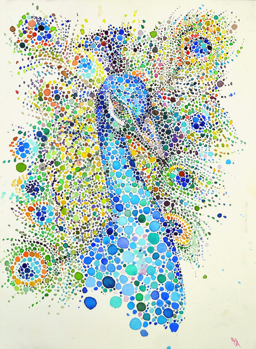 Dotted Animals That I Created From Hundreds Of Dots