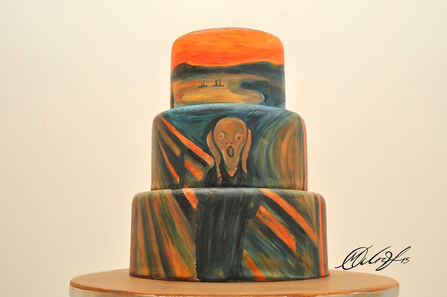 I Recreate Famous Paintings On Cakes I Recreate Famous Paintings On Cakes