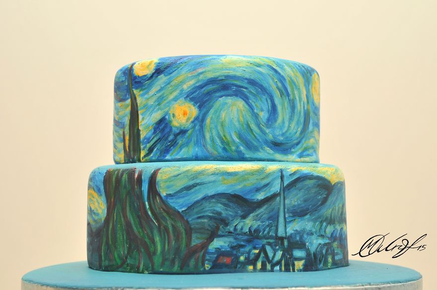 I Recreate Famous Paintings On Cakes I Recreate Famous Paintings On Cakes
