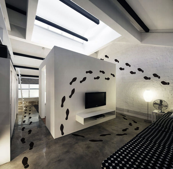 Footprints Left Everywhere By A Mysterious Somebody...