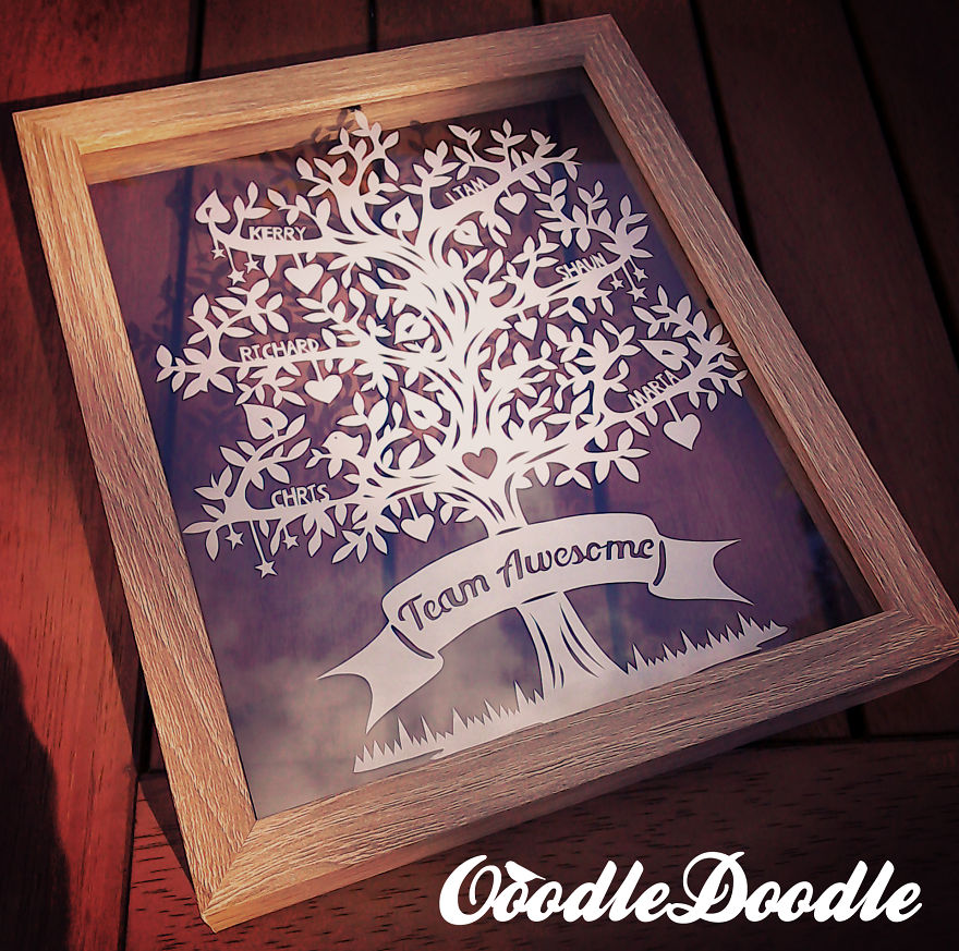 I Create Intricate Papercut Designs From Single Sheets Of Paper