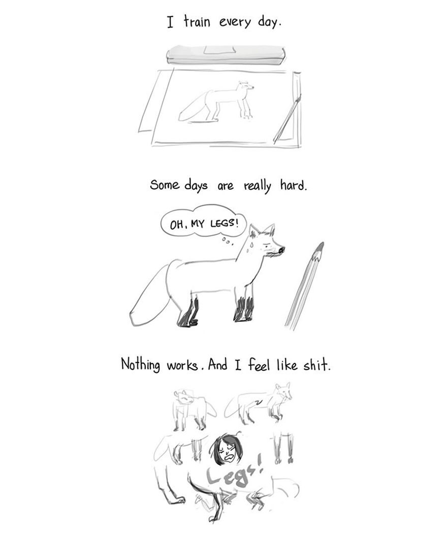 I Make Comics About My Struggle While Learning To Draw