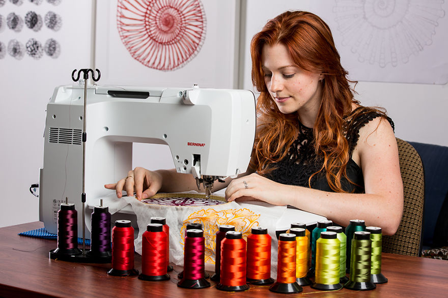 I Use A Sewing Machine To Capture Nature's Fragile Beauty With Embroidery I Use A Sewing Machine To Capture Nature's Fragile Beauty With Embroidery