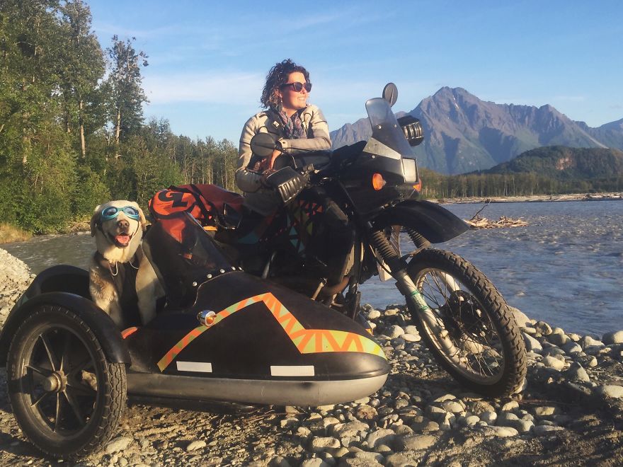 I Motorbiked 6,000 Miles To Alaska With My Dog And We're Still Going