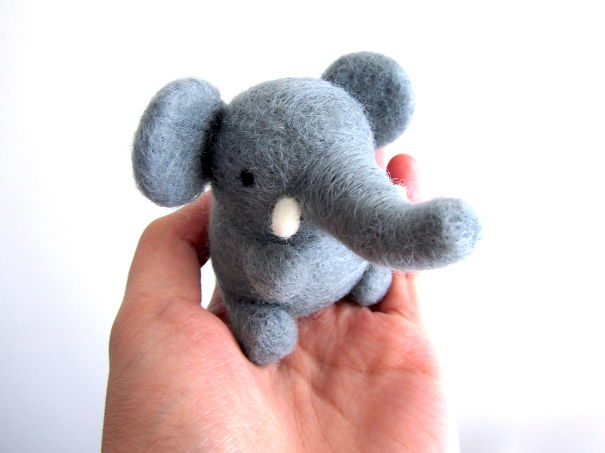 Needle Felted Elephant