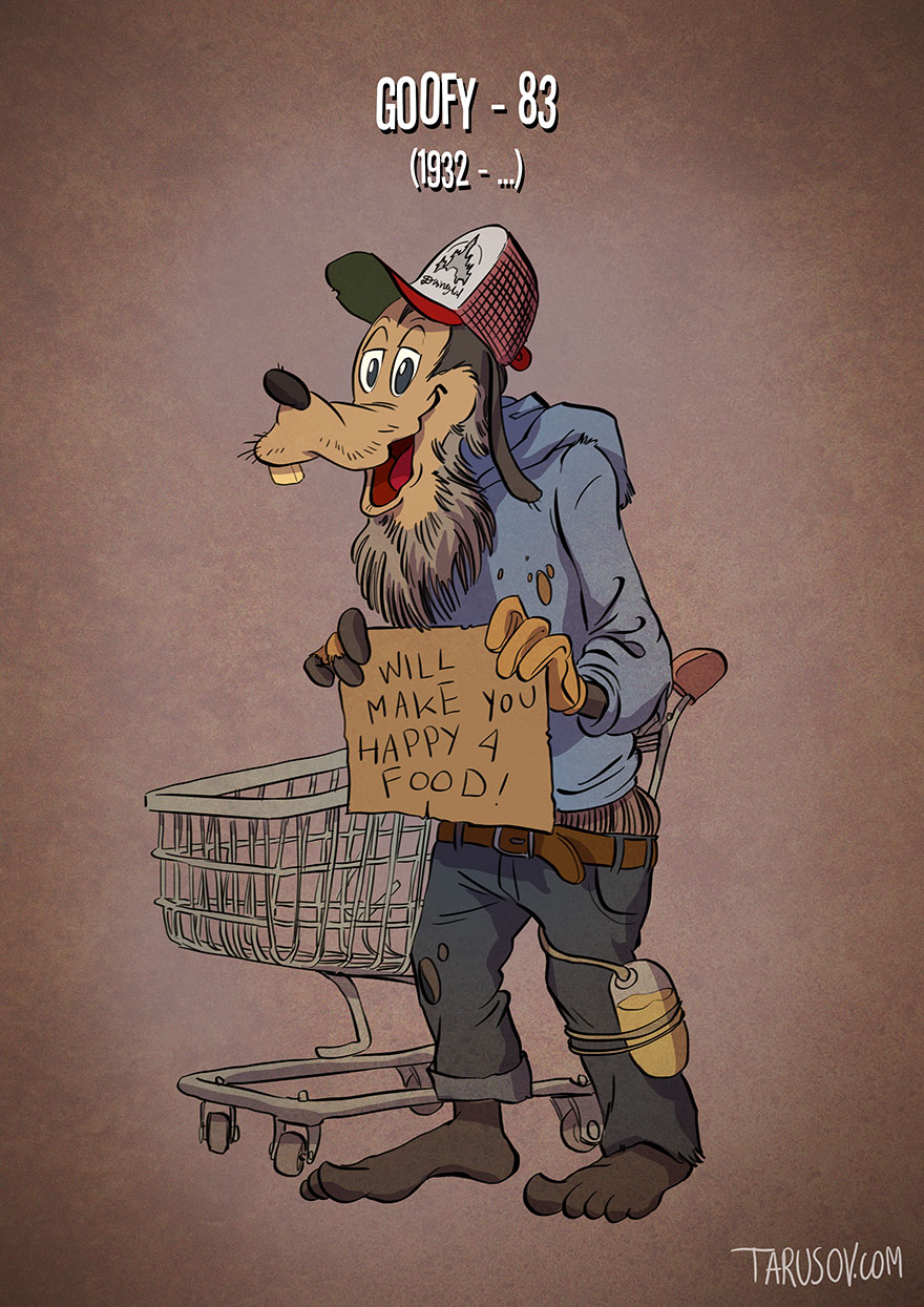 If Cartoon Characters Looked Their Age