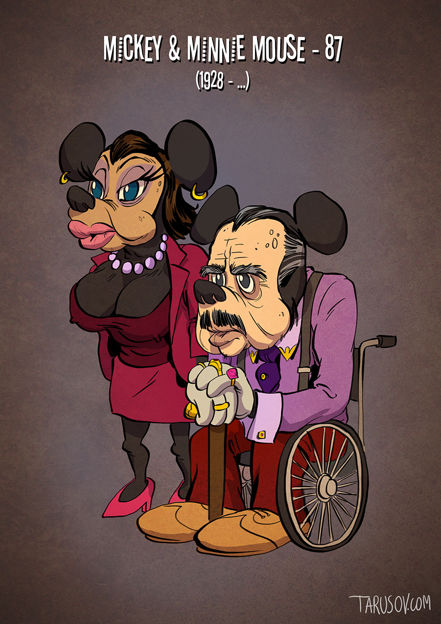 If Cartoon Characters Looked Their Age If Cartoon Characters Looked Their Age