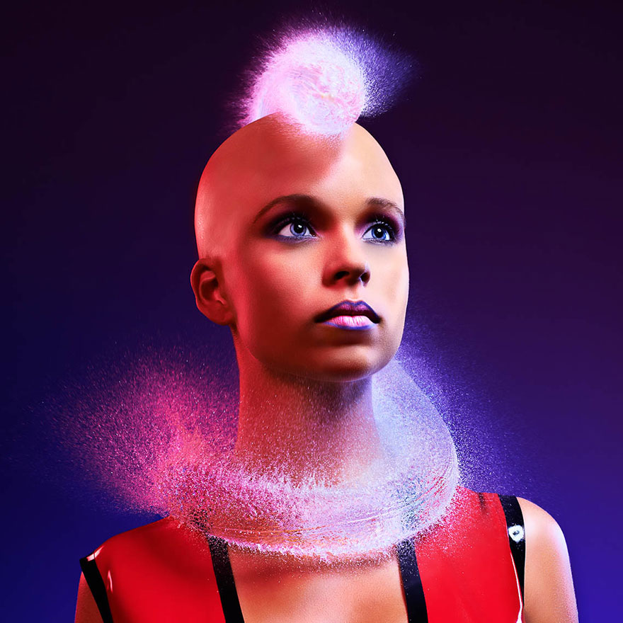 Incredible Water Wigs Done With Exploding Water Balloons Incredible Water Wigs Done With Exploding Water Balloons