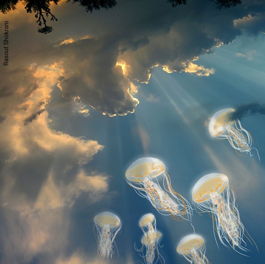 I've Challenge The Perception Of Space By Adding Simple Dreamy Doodles On My Photos.