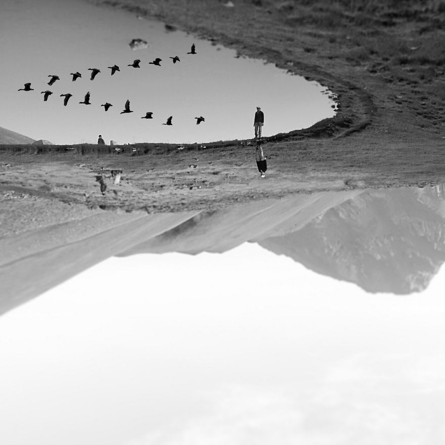 I've Challenge The Perception Of Space By Adding Simple Dreamy Doodles On My Photos.