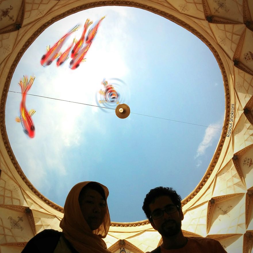 I've Challenge The Perception Of Space By Adding Simple Dreamy Doodles On My Photos.