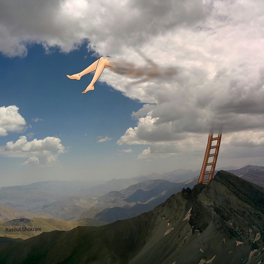 I've Challenge The Perception Of Space By Adding Simple Dreamy Doodles On My Photos.