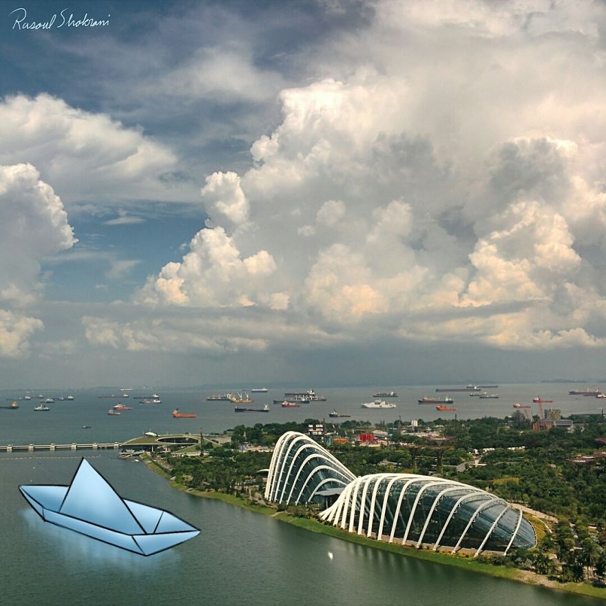 I've Challenge The Perception Of Space By Adding Simple Dreamy Doodles On My Photos.