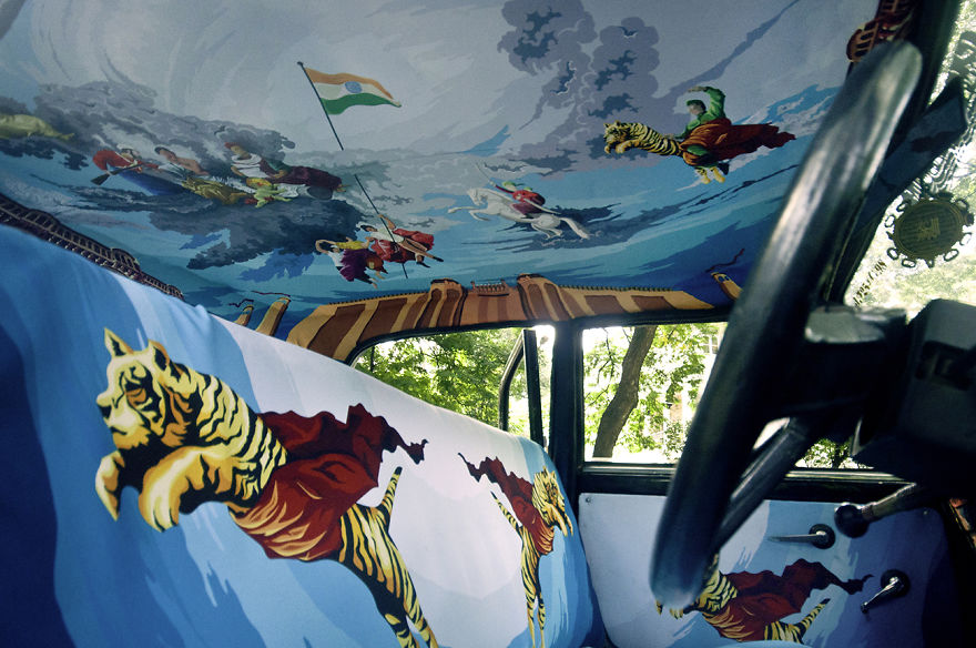 Designers Were Asked To Beautify Mumbai's Taxis, So I Turned It Into Sistine Chapel