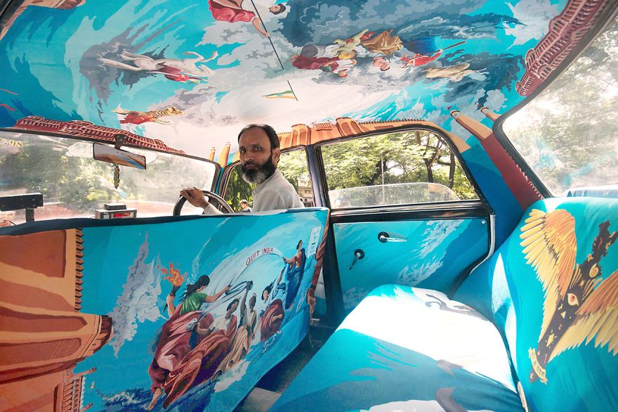 Designers Were Asked To Beautify Mumbai's Taxis, So I Turned It Into Sistine Chapel