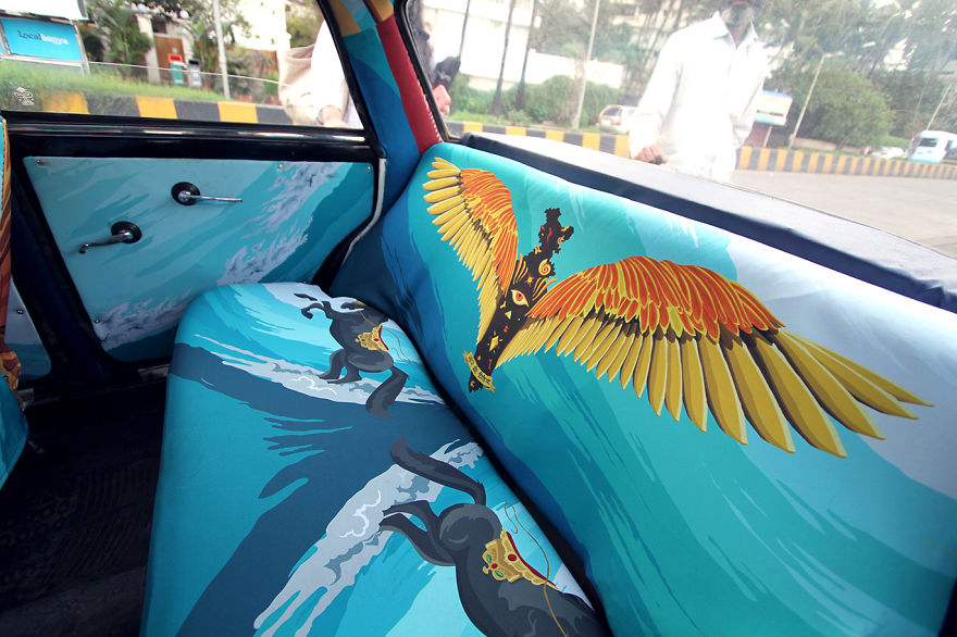 Designers Were Asked To Beautify Mumbai's Taxis, So I Turned It Into Sistine Chapel Designers Were Asked To Beautify Mumbai's Taxis, So I Turned It Into Sistine Chapel