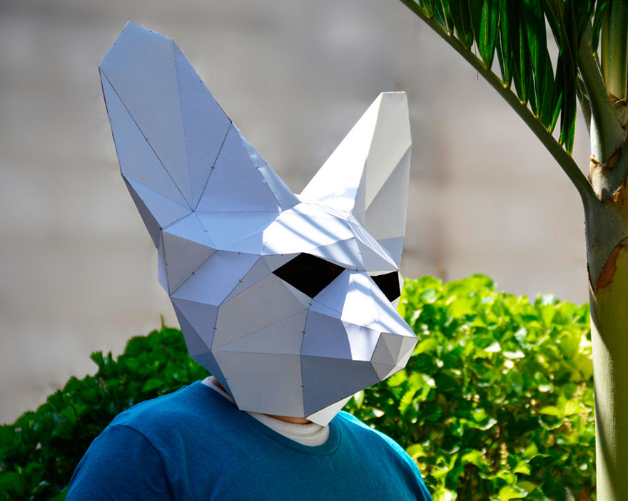 Make Your Own Geometric Animal Mask Make Your Own Geometric Animal Mask