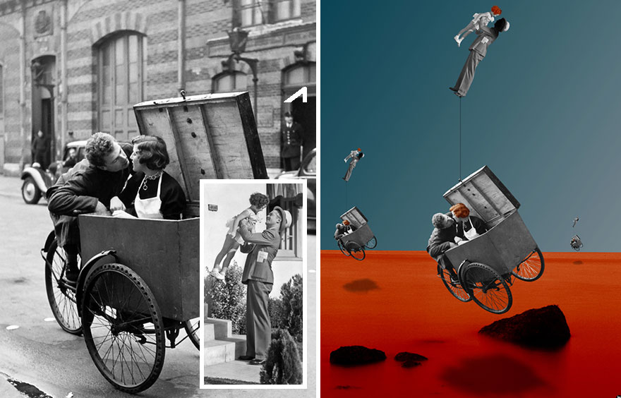 I Turn Old Photos Into Modern Illustrations