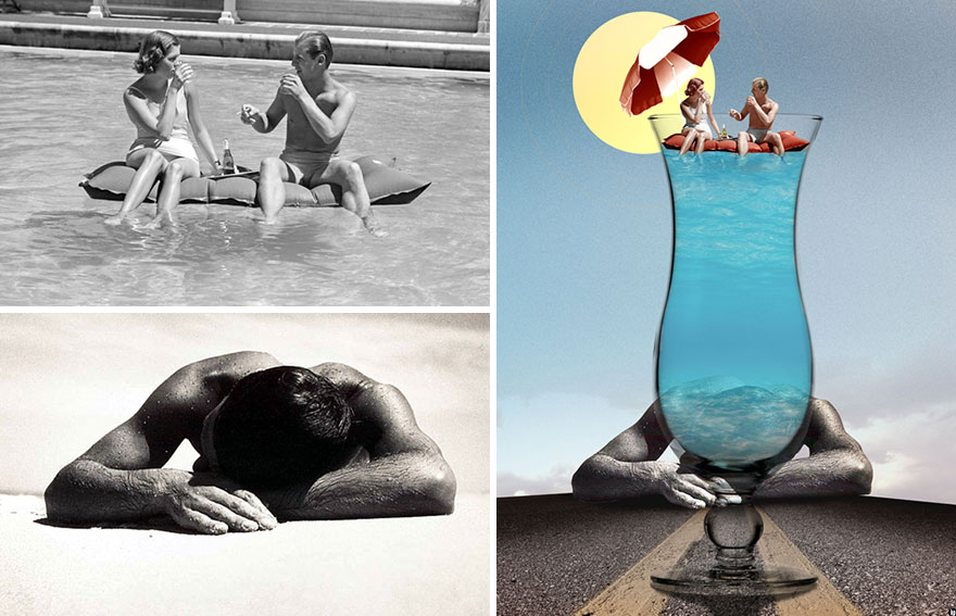 I Turn Old Photos Into Modern Illustrations