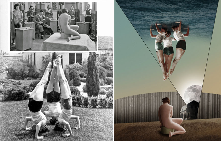 I Turn Old Photos Into Modern Illustrations