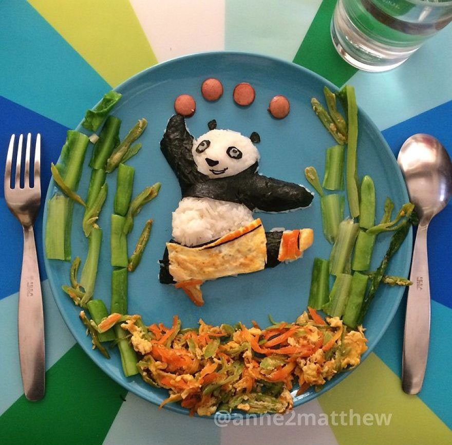 I Make Panda-Inspired Food For My 4 Children