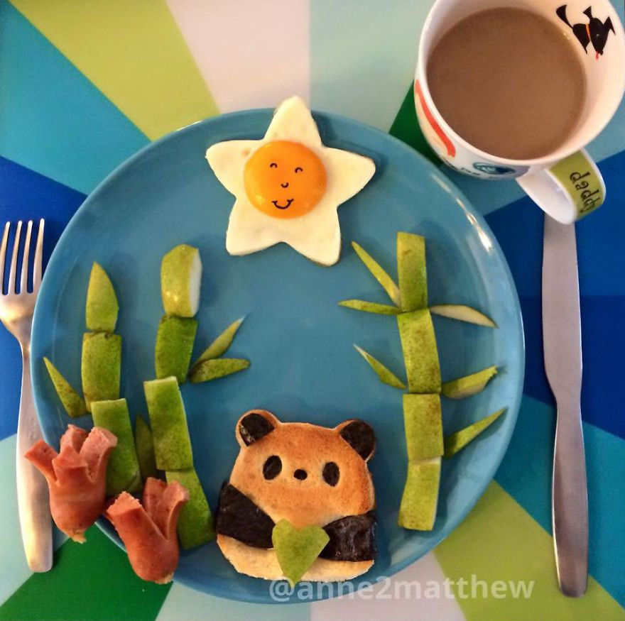 I Make Panda-Inspired Food For My 4 Children