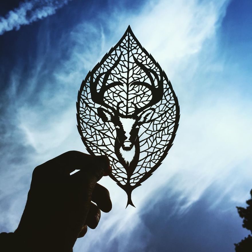 I Handcut Paper Animals And Use The Sky To Bring Them To Life I Handcut Paper Animals And Use The Sky To Bring Them To Life