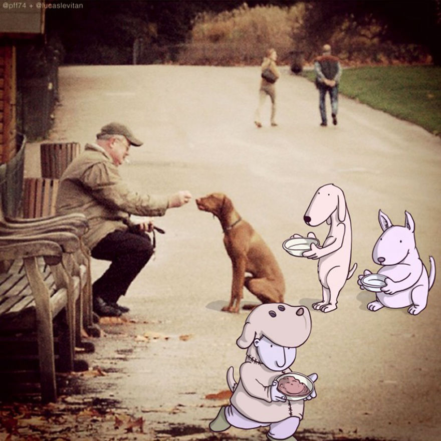 Illustrator Adds Funny Cartoons To Strangers&rsquo; Instagram Photos (Part 2)
