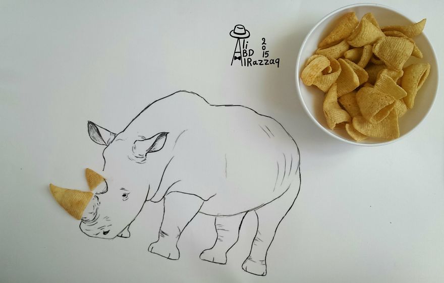 I Draw Interactive Illustrations Using Everyday Objects (part 3)