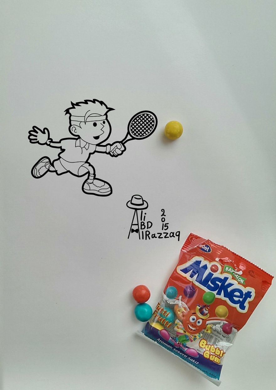 I Draw Interactive Illustrations Using Everyday Objects (part 3)