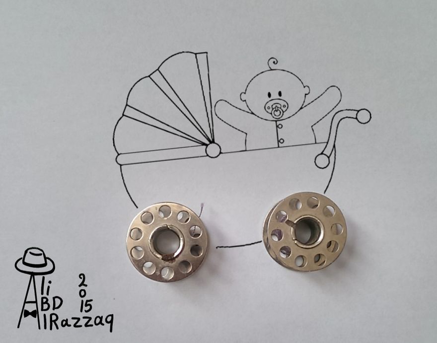 I Draw Interactive Illustrations Using Everyday Objects (part 3)