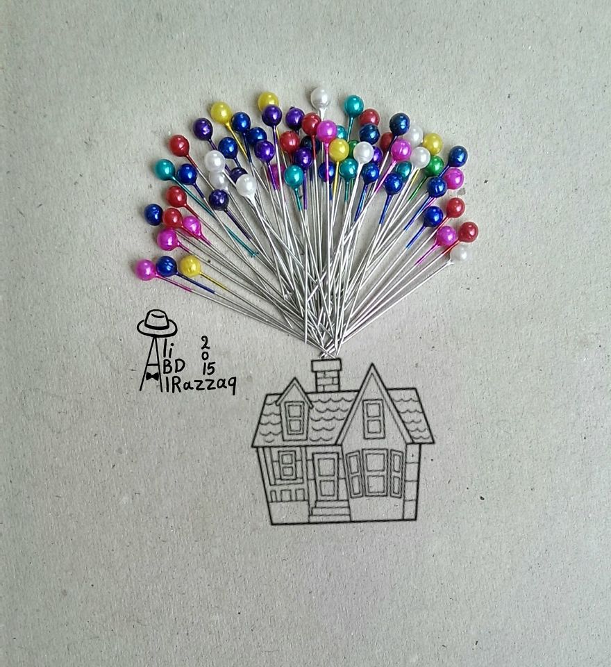 I Draw Interactive Illustrations Using Everyday Objects (part 3)