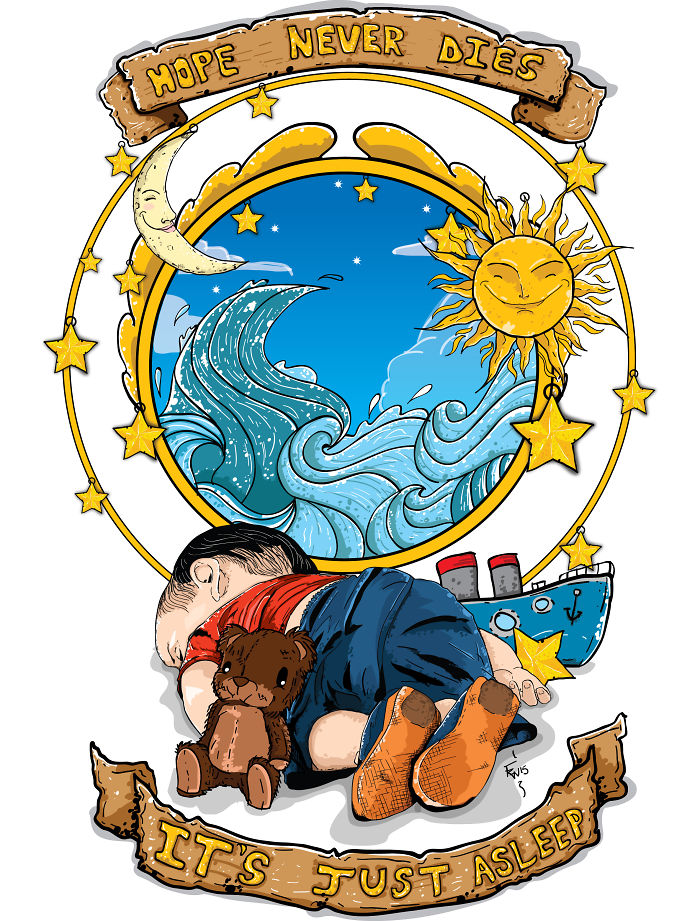 "hope Never Dies,it's Just Asleep." Author: Francisco Vargas /country: Costa Rica