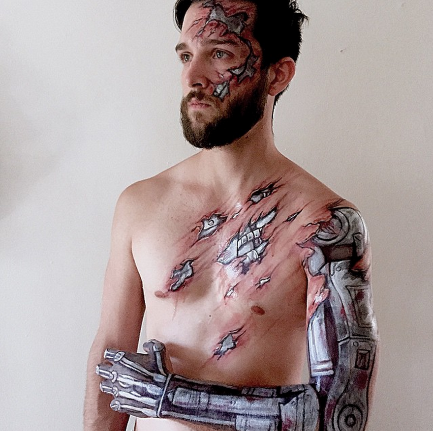 I Unveil The Superheroes Hiding Beneath People's Skin With Bodypaint
