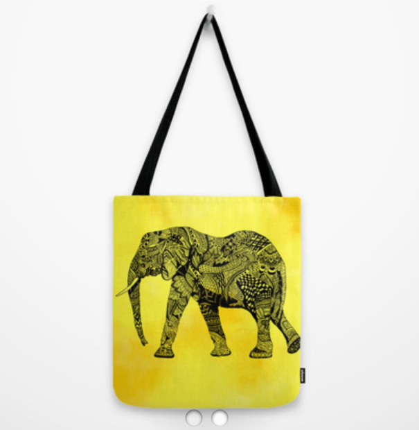 Elephant Tote Bag From Society6