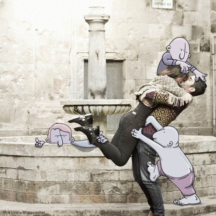 Illustrator Adds Funny Cartoons To Strangers&rsquo; Instagram Photos (Part 2)