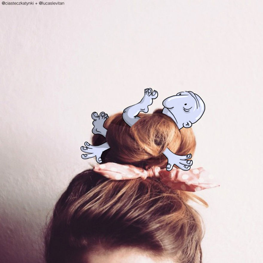 Illustrator Adds Funny Cartoons To Strangers&rsquo; Instagram Photos (Part 2)