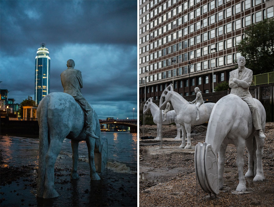 I Sculpted Four Horsemen And Submerged Them In The Thames To Warn Of Climate Change