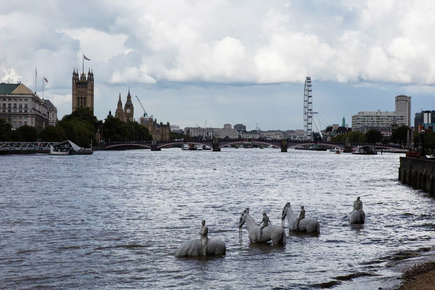 I Sculpted Four Horsemen And Submerged Them In The Thames To Warn Of Climate Change