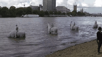 I Sculpted Four Horsemen And Submerged Them In The Thames To Warn Of Climate Change
