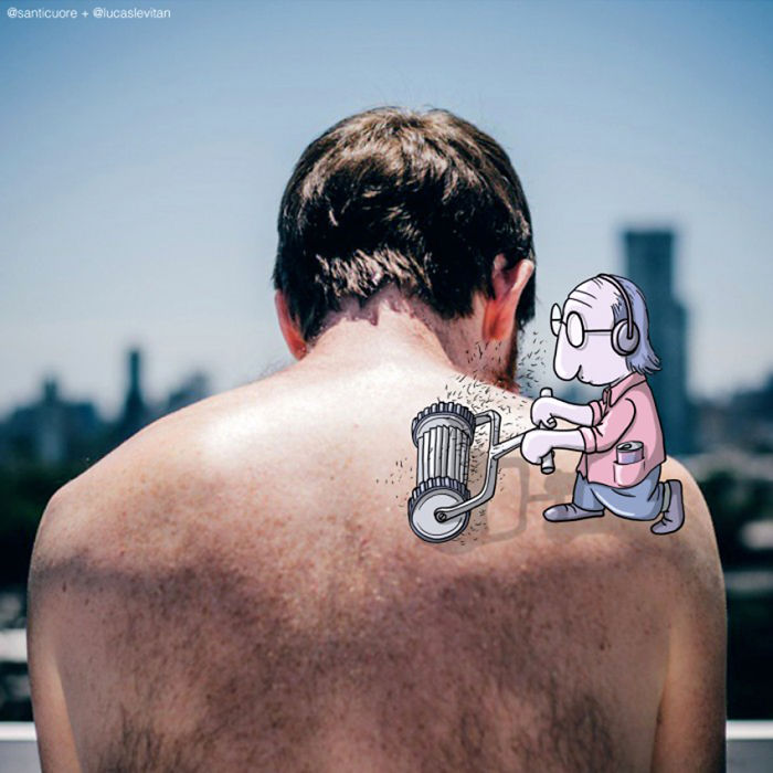 Illustrator Adds Funny Cartoons To Strangers’ Instagram Photos (Part 2)