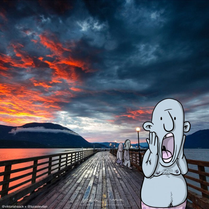 Illustrator Adds Funny Cartoons To Strangers&rsquo; Instagram Photos (Part 2)