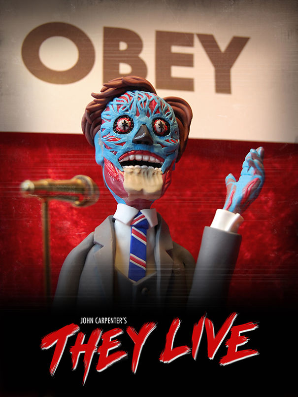 I Reimagined Horror Movie Posters With Polymer Clay