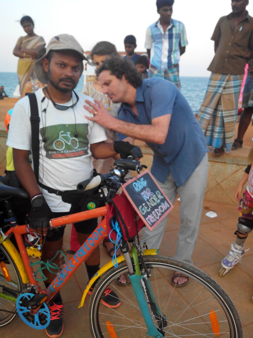 This Man Is Pedalling Against Acid Attacks