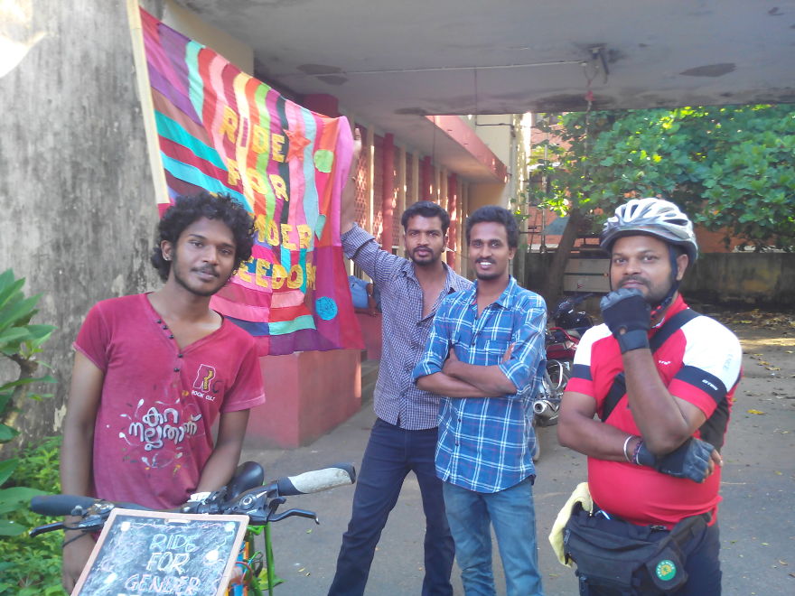 This Man Is Pedalling Against Acid Attacks