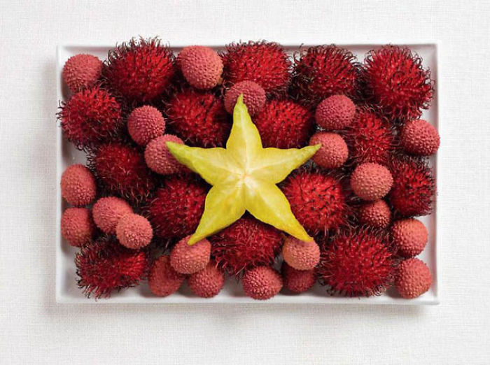 National Flags Made & Cooked Up From Each Country&rsquo;s Traditional Foods
