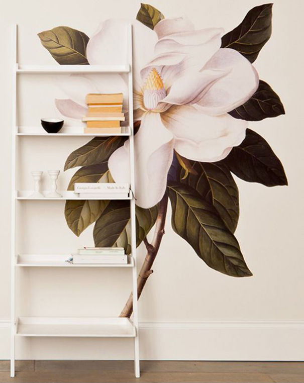 Beautiful Flower Wall Decal By Albertus Seba