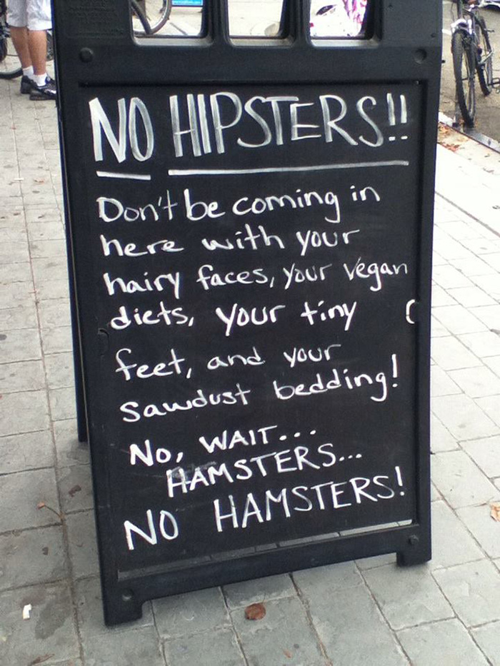 No Hipsters