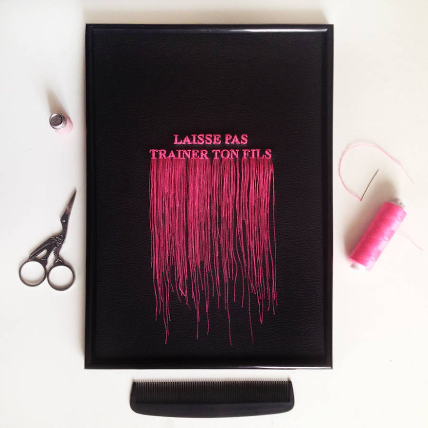 Embroidered Art That I Create On Paper